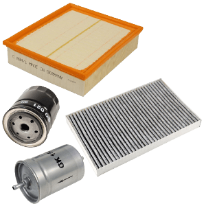 Inspektionspaket SET B - Luftfilter, Pollenfilter, Ölfilter, Kraftstofffilter Komplettset